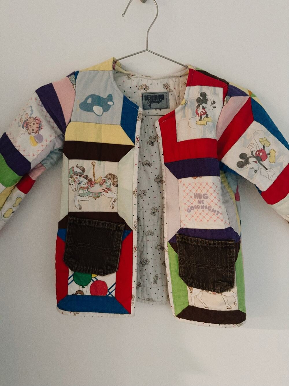 one of one kids quilted jacket | upcycled cottagecore kids Disney jacket | 4T
